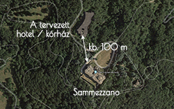 Sammezzano műholdképen