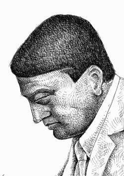 Ady Endre Muhi Sándor grafikus rajzán