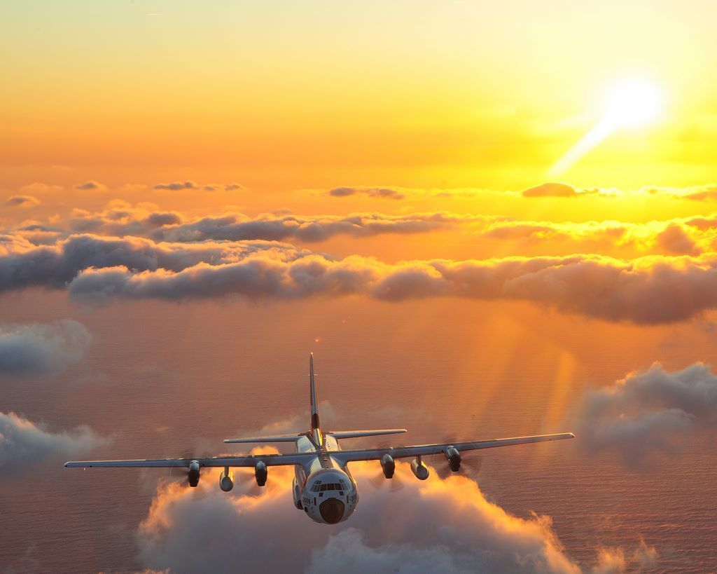 C-130 in flight